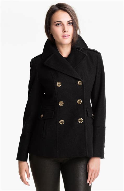 michael kors womens peacoat|michael kors wool winter coats.